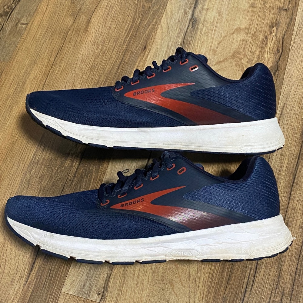 Brooks Range Mens Running Shoes Navy Blue Orange Size 11 D - Picture 6 of 8